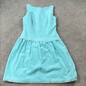 David Meister madeUSA Drop Waist Robin’s Egg Blue Full Skirt Frock sz6